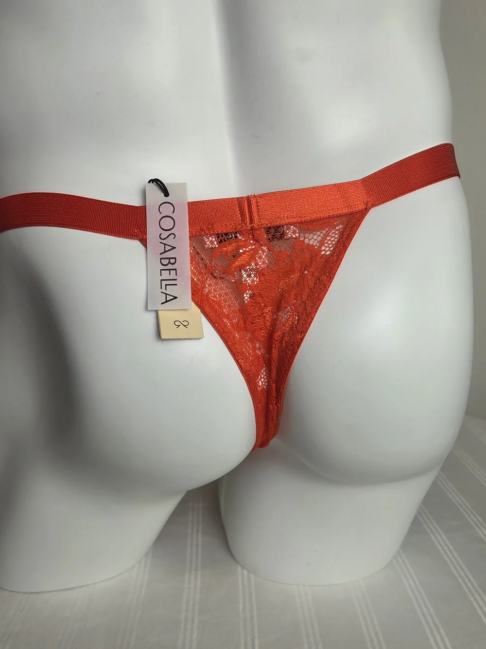 Cosabella Men's Red Lace Brief Thong